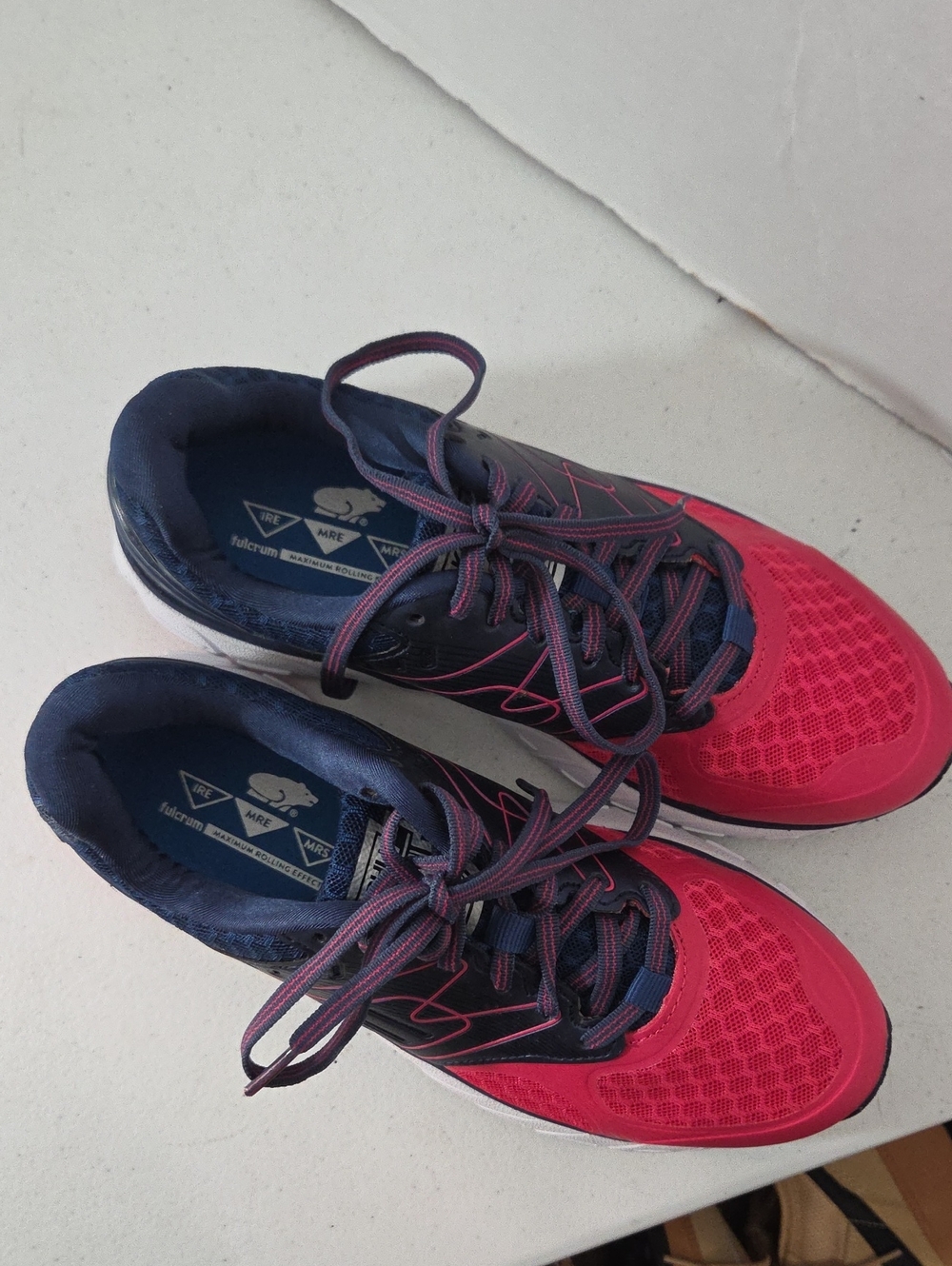 Women's Sz 7 Pink and Navy Lightweight Running Sneakers New w/o Original Box